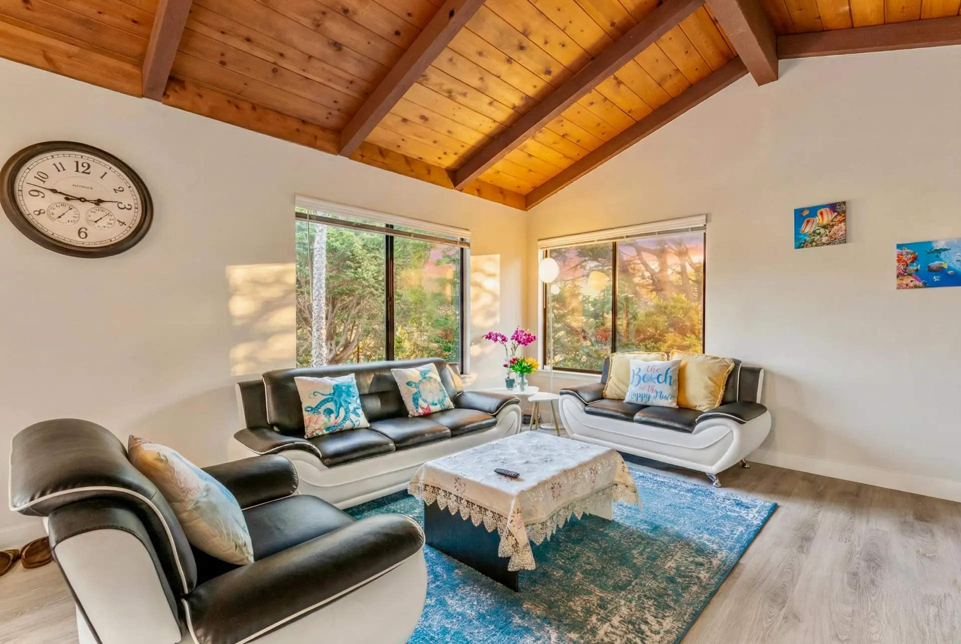 Upstairs living room, Moss Beach House