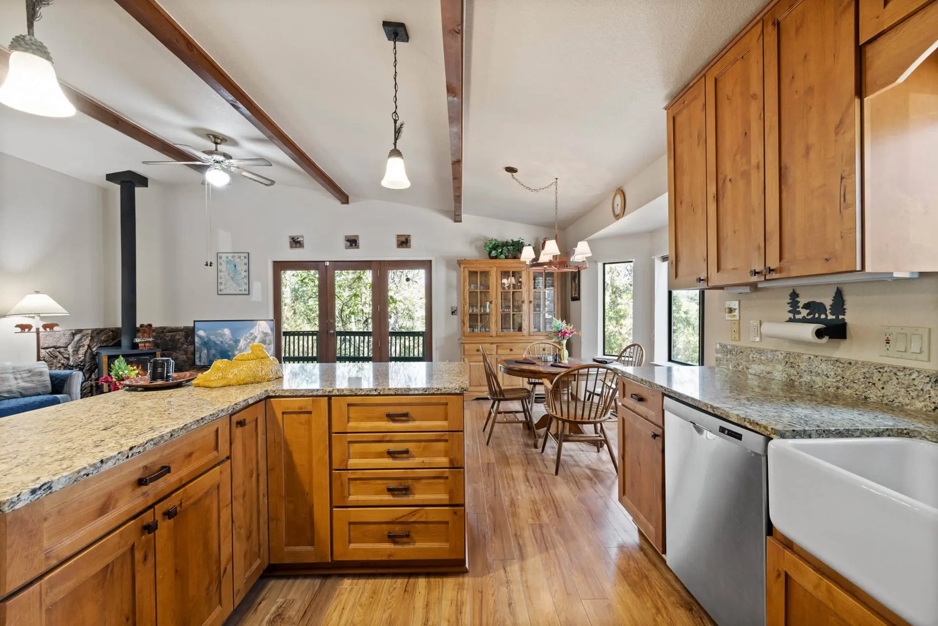 Kitchen, Pine Mountain Lake Cabin